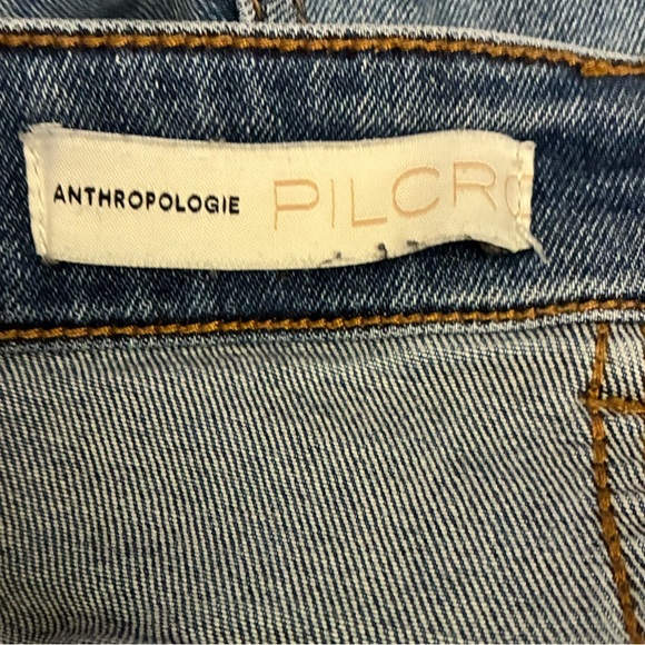 Anthropologie Pilcro High Rise Cigarette Slim Straight Raw Hem Jeans Size 28 - Picture 12 of 16